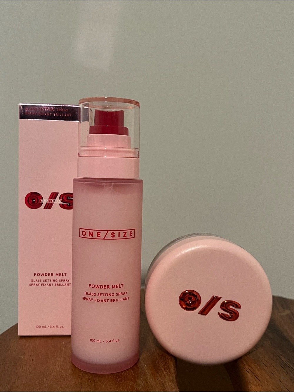 ONE/SIZE Powder Melt Glass Setting Spray & Full Size Setting Powder - Ultra Pink
